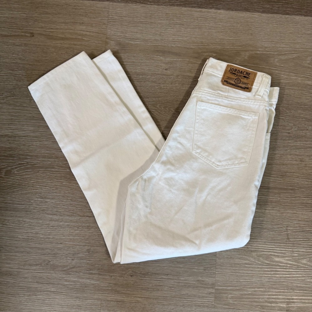 Vtg Jordache Basics Jeans Women Size 10 White Classic Fit 5 Pocket 16-0101VA NWT